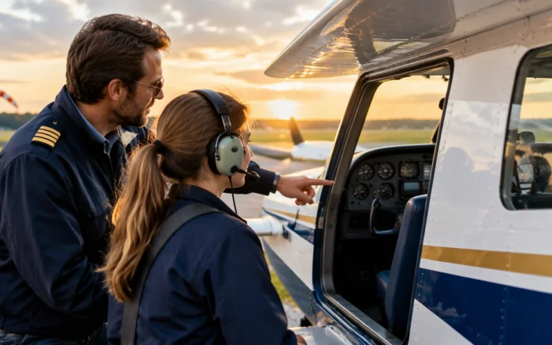 what happens on your first flight lesson